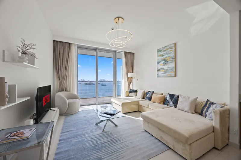 Two Bedroom Sea View Apartment at Emaar Beachfront Beachfront — YOUR STAY luxury serviced apartment Dubai